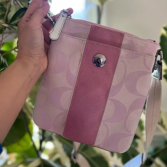 Coach Y2K pink / silver crossbody bag m0867-42246 - Picture 13 of 15
